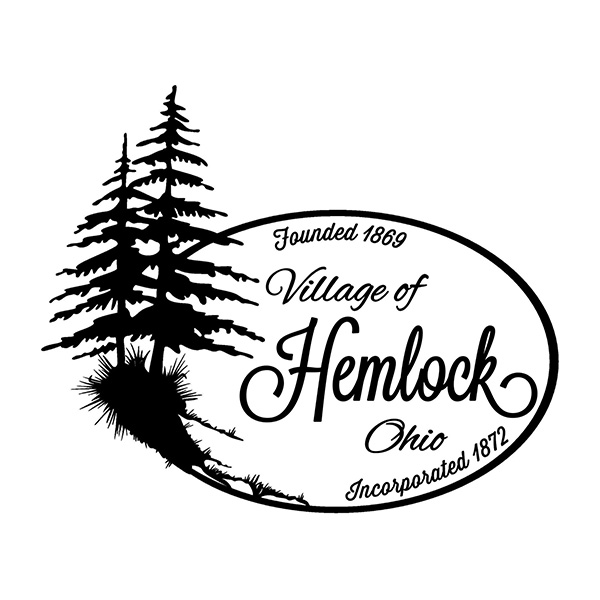 Logo of the Village of Hemlock in Perry County, Ohio.