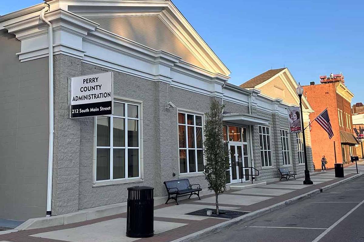 Exterior of Perry County Administrative Offices in New Lexington, Ohio.