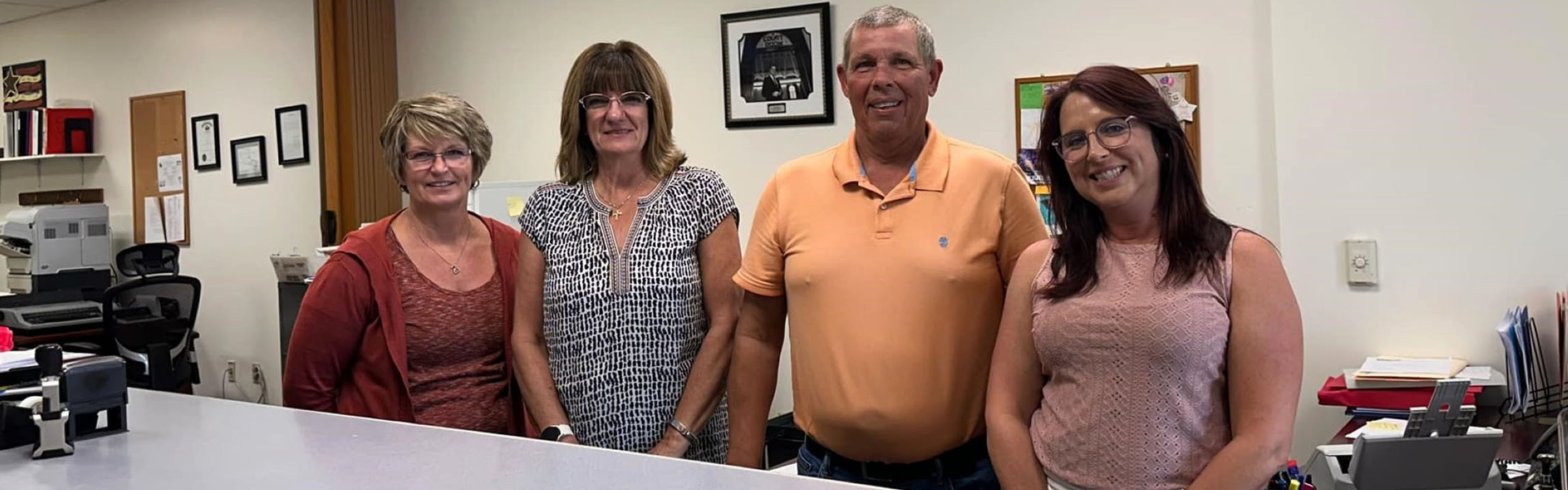 Perry County Clerk of Courts staff in their office